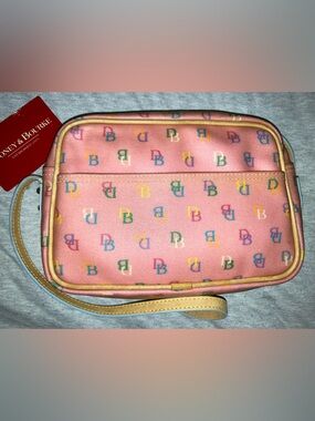 Dooney & Bourke Tan Leather Trim with Gold Hardware